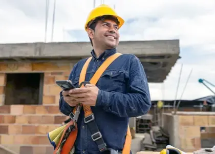 Construction site worker