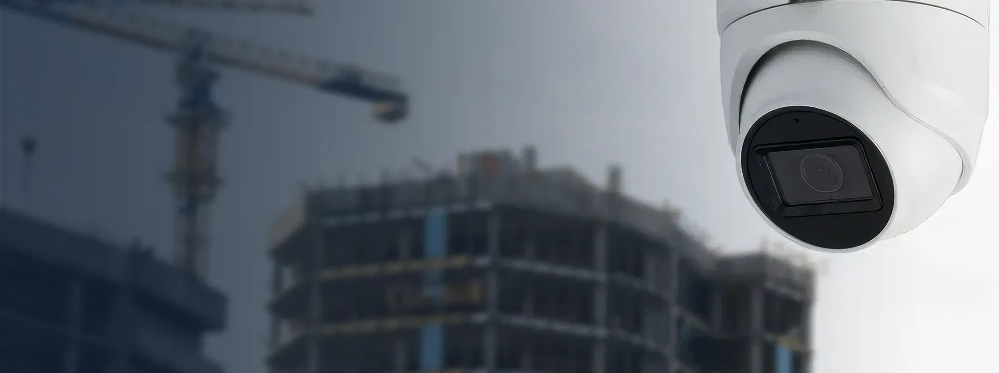 Security camera at a construction site