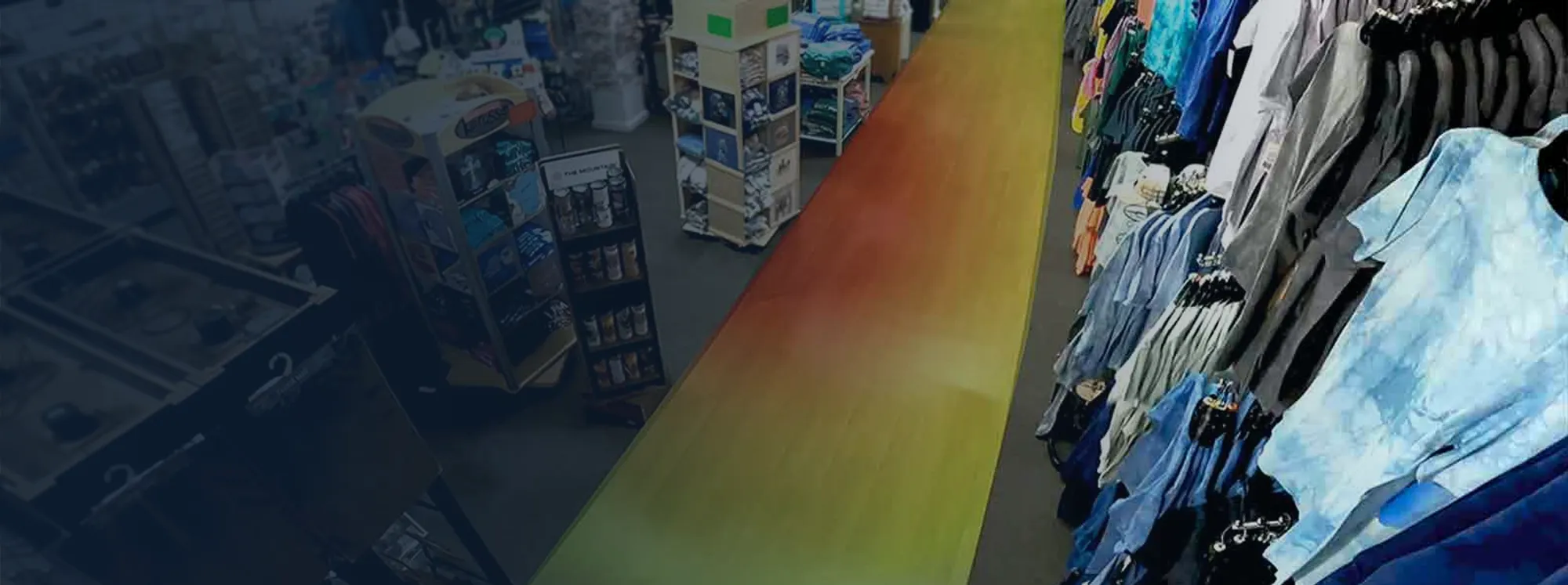 Heat map view from Guardian's video analytics of a retail store aisle