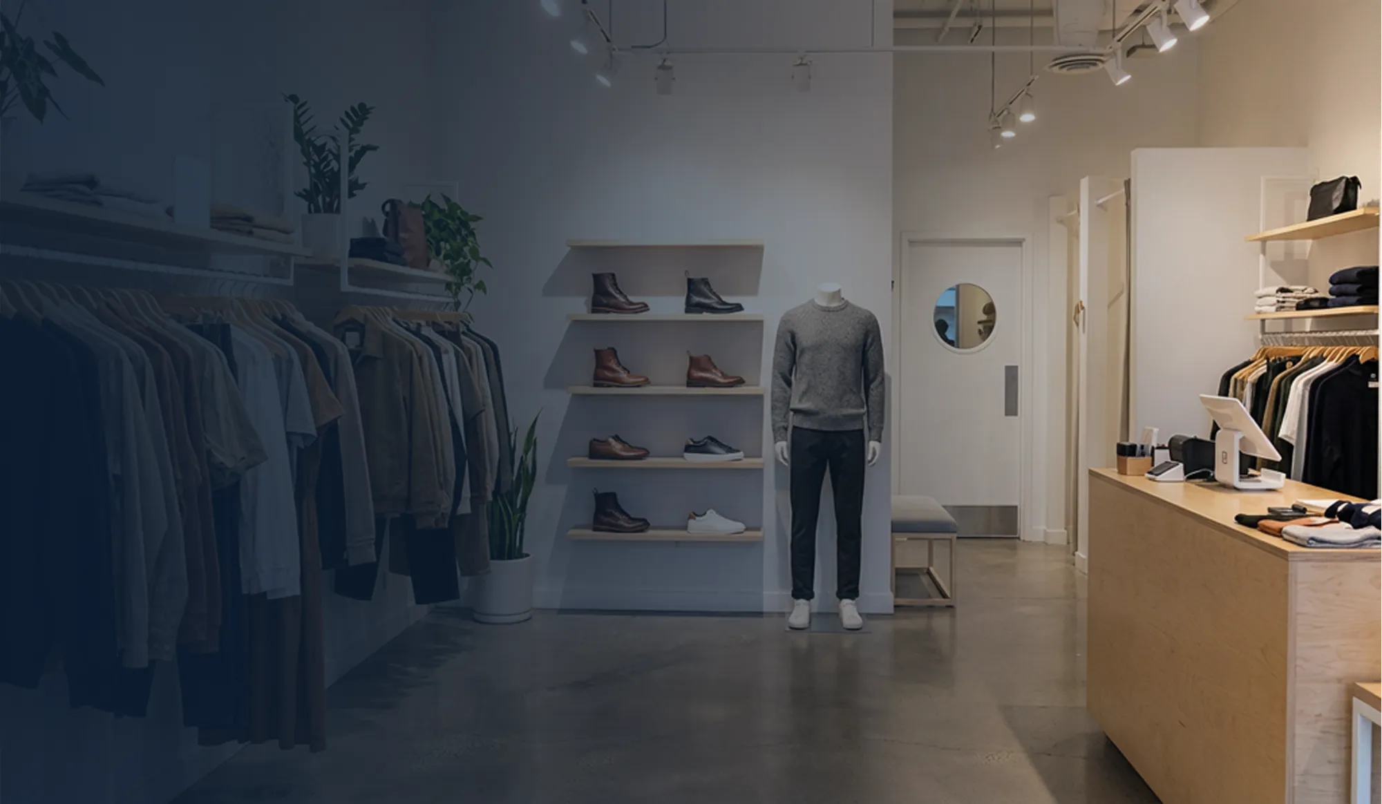 Interior of a modern retail store.