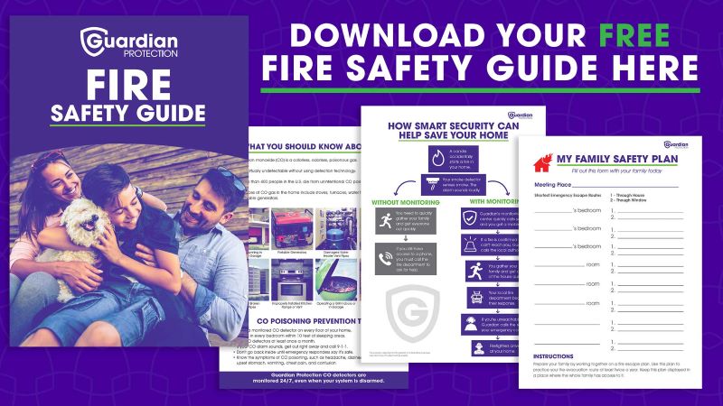 Cover image for Guardian Protection's downloadable guide on Fire Safety