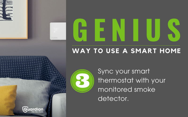 smart thermostat monitored smoke detector
