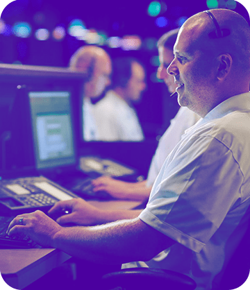 Image of Guardian Protection employee at Monitoring Center