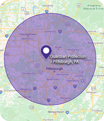 map of security service in pittsburgh