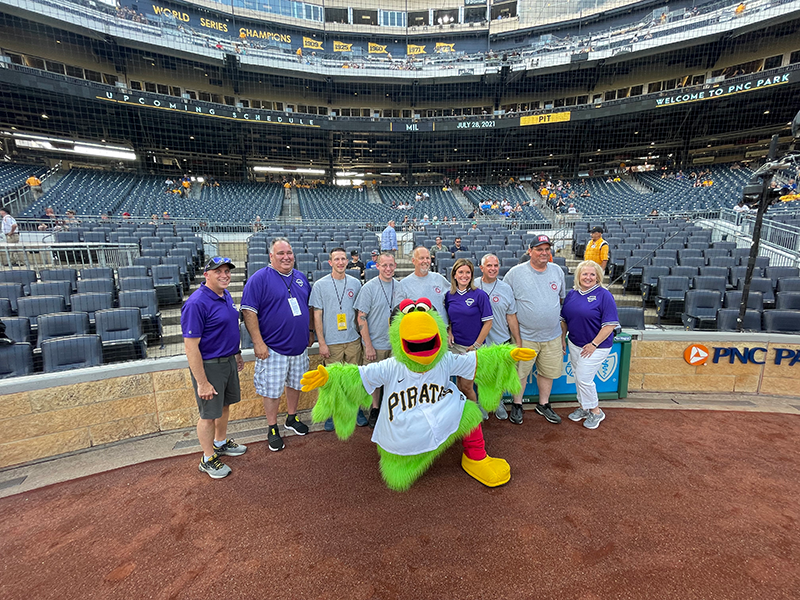 Postgame handshakes, just like the kids. - Pittsburgh Pirates