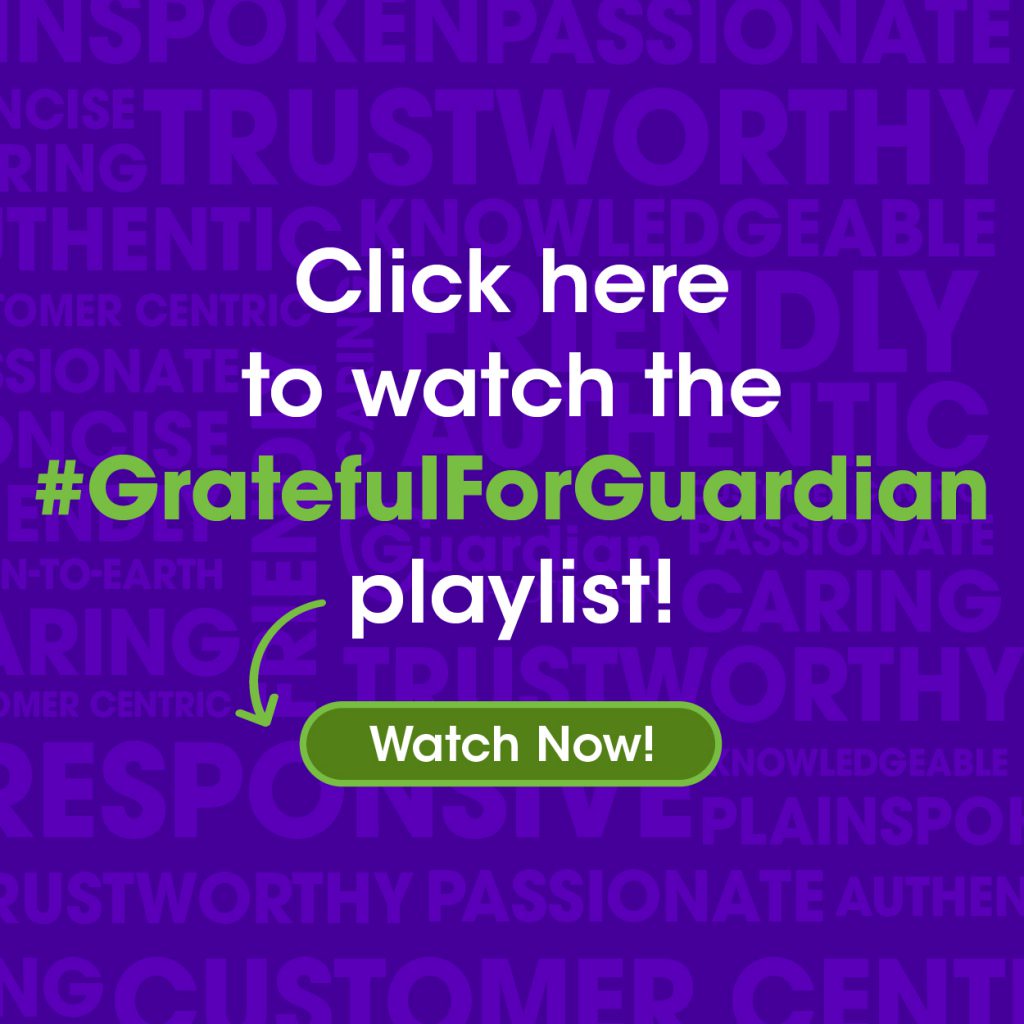 Click here to watch the #GratefulForGuardian playlist!