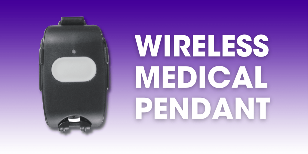 Graphic image of Guardian Protection's Wireless Medical Pendant device