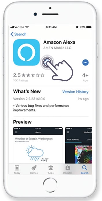 Alexa app download screenshot