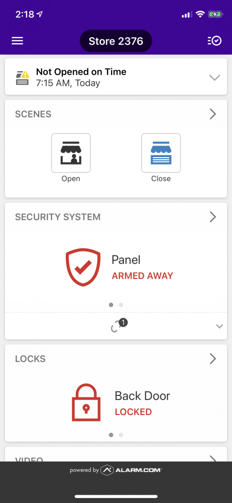 Captura de pantalla de la aplicación Guardian Protection