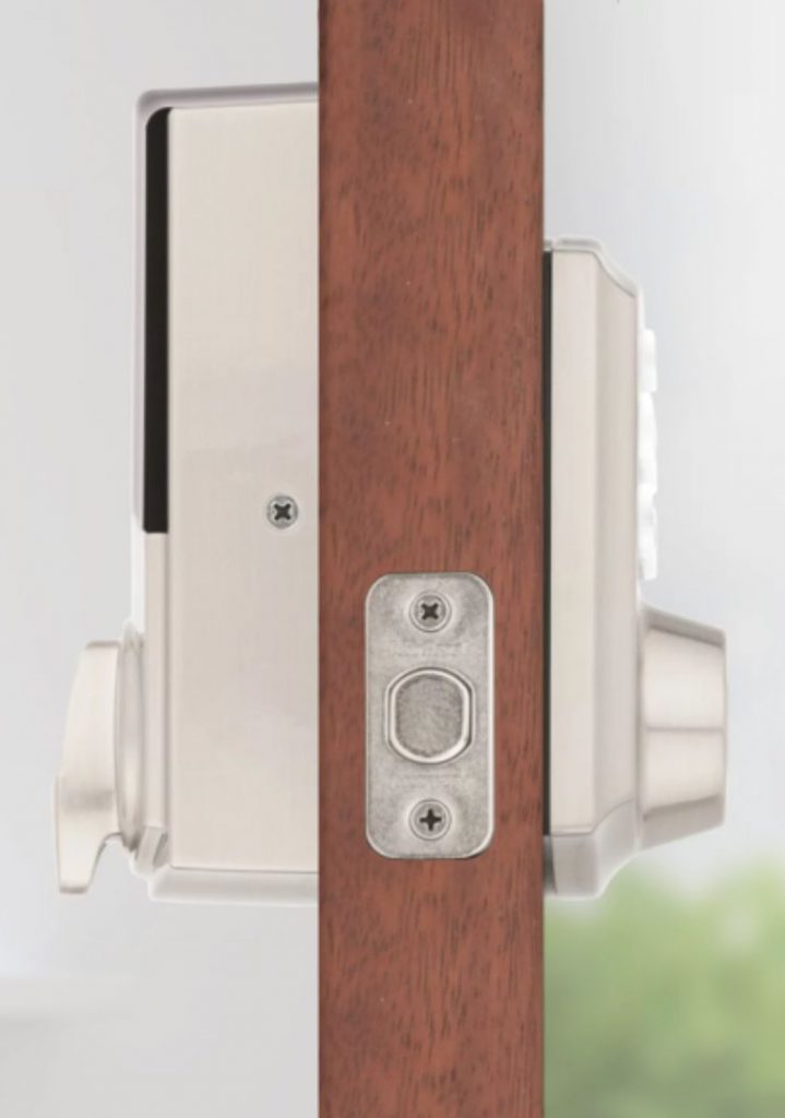 Side view of Guardian Protection smart lock