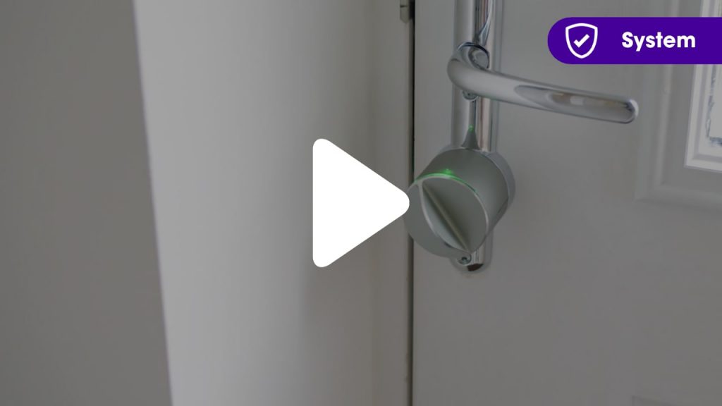 Guardian Protection smart lock being activated by Bluetooth disarming