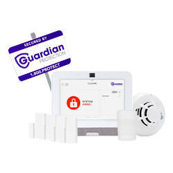 Equipment included in Guardian's Home Security Essentials Package