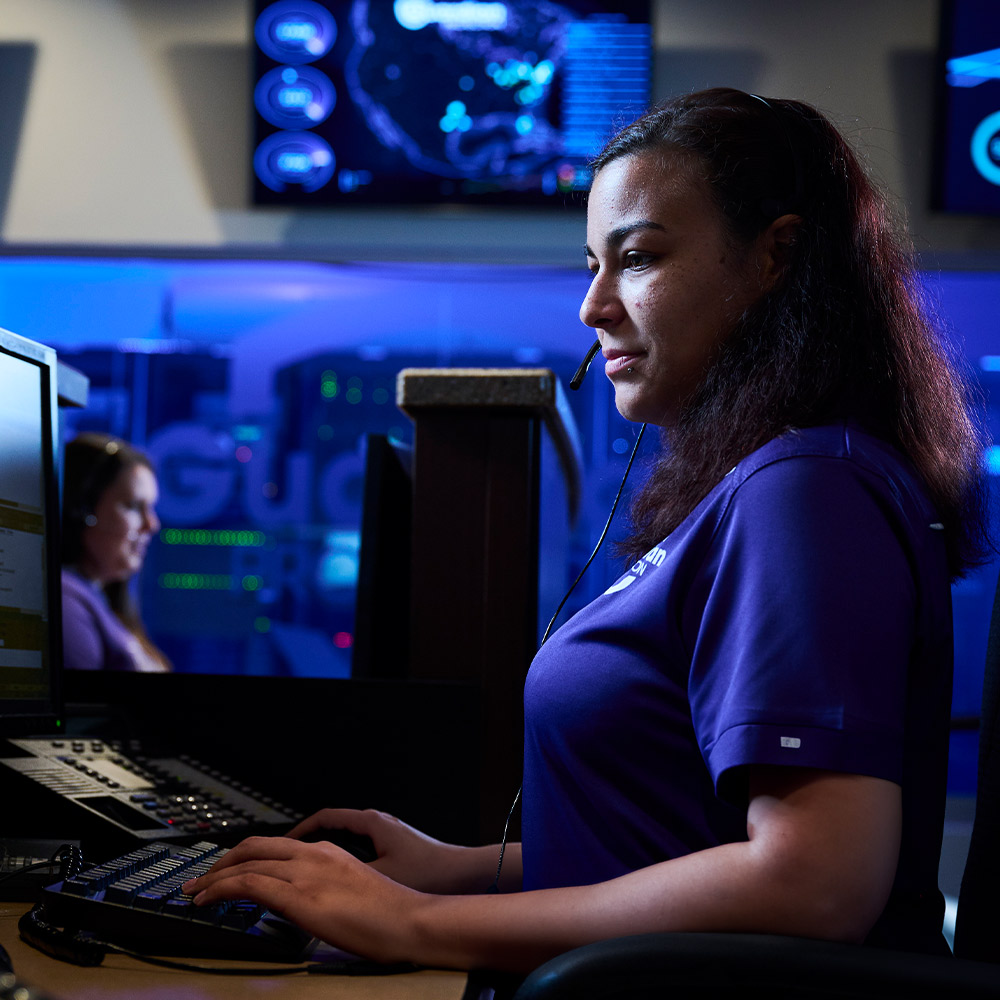 Guardian Protection Protection Specialists working at Guardian's Professional Monitoring Center