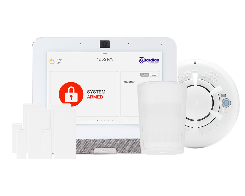 Guardian Protection home security devices and free mobile app