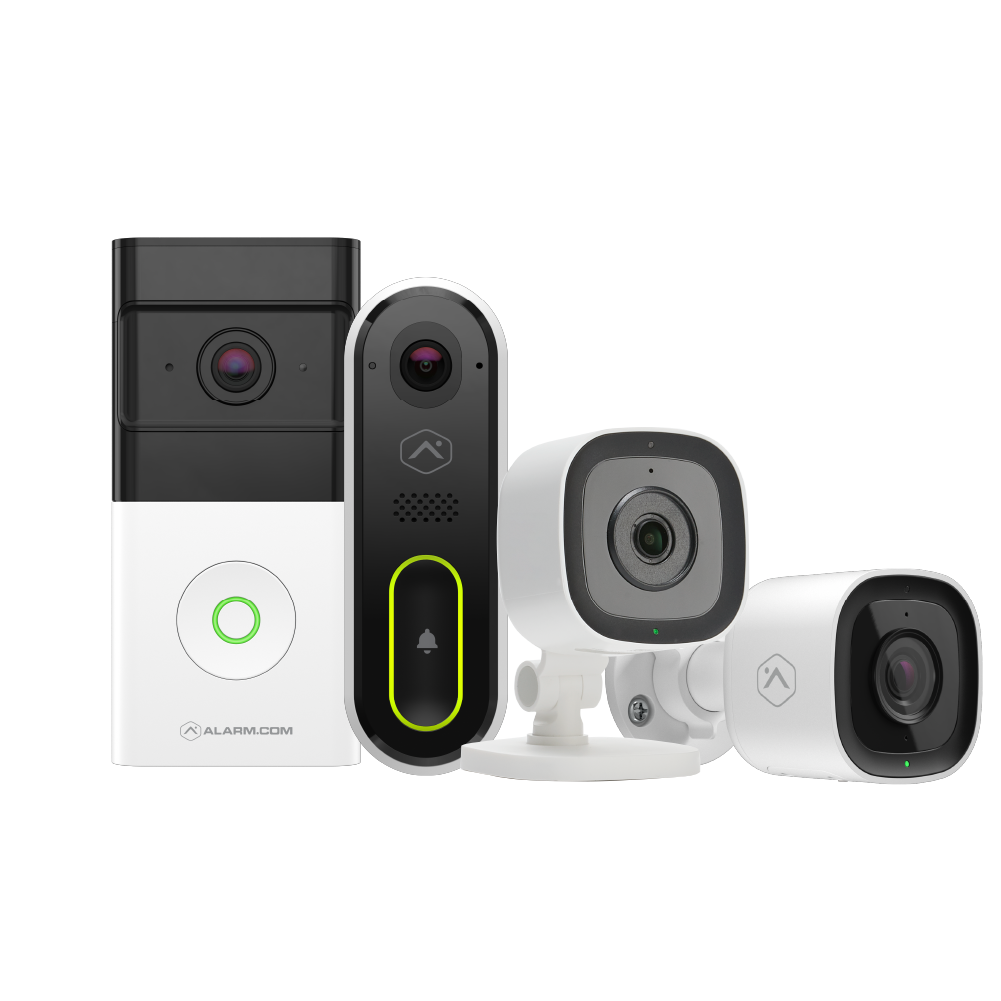 Guardian Protection smart home security cameras including video doorbell and outdoor camera