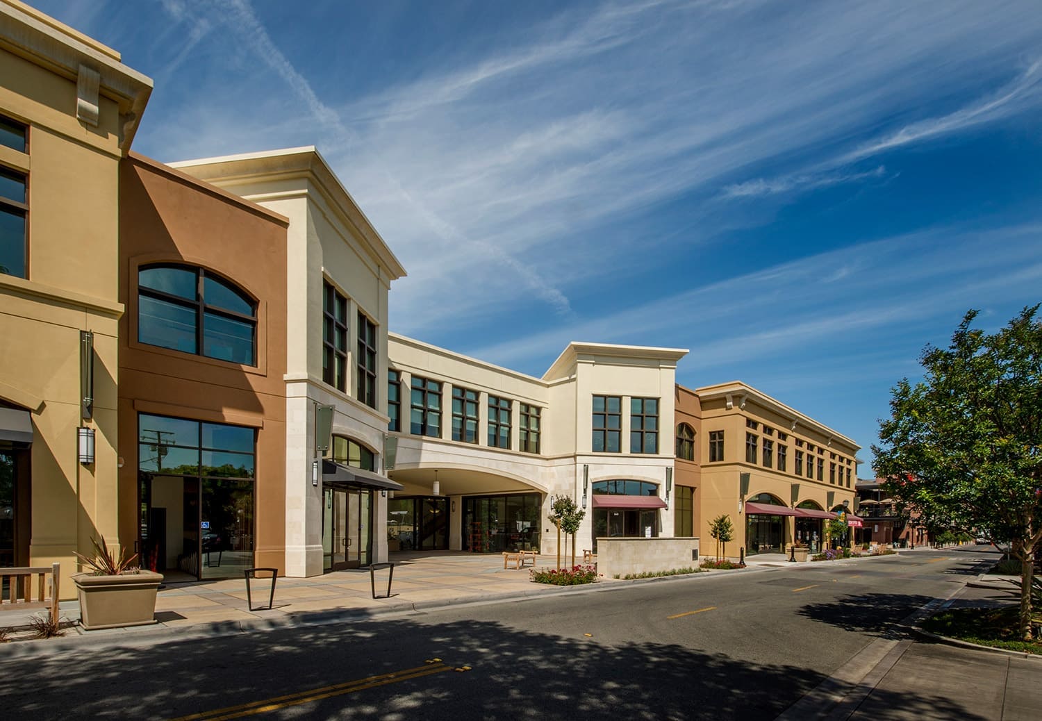 Business storefronts protected by Guardian Protection business security