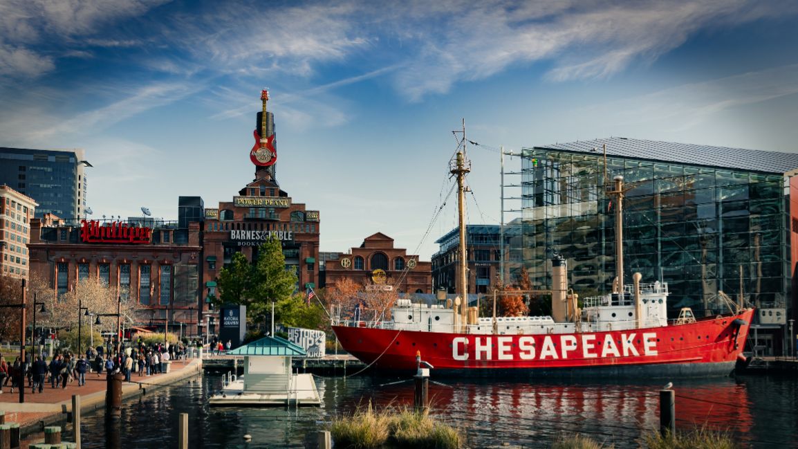 Harbor in Baltimore, MD.