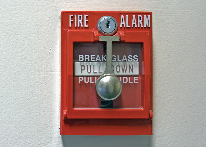 Emergency fire alarm