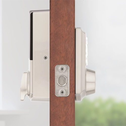 Side view of Guardian Protection smart door lock.