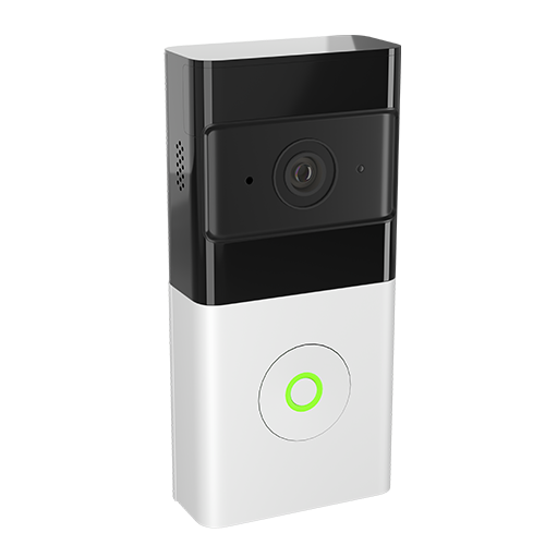 Left side of Guardian Protection wireless video doorbell