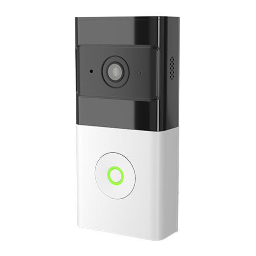 Right side of Guardian Protection wireless video doorbell