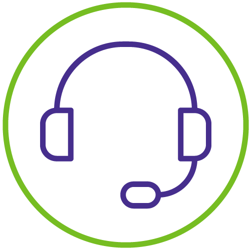 Icon of monitoring headset